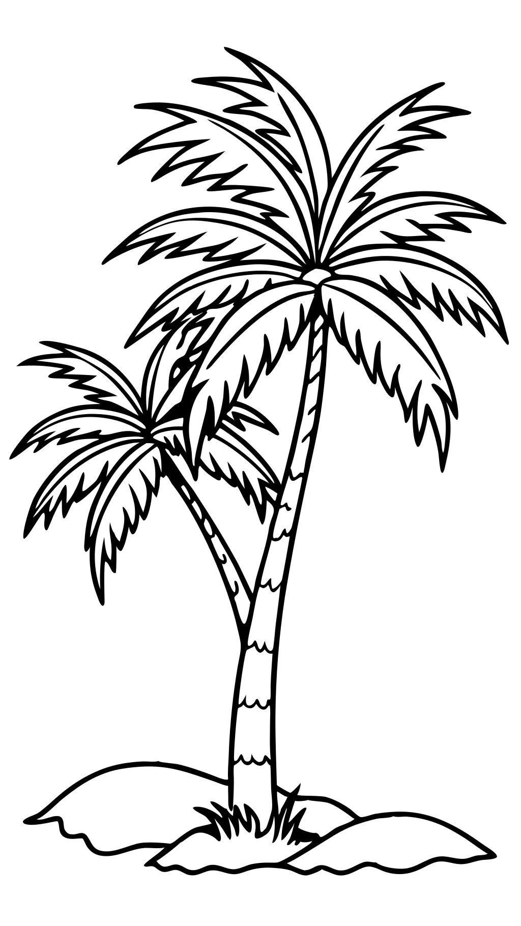 palm tree coloring pages